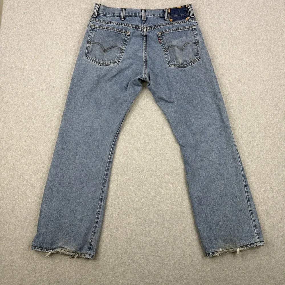 Vintage Levis‎ Jeans Mens 33x29 Blue Y2K 517 Bootcut Denim Western Cotton